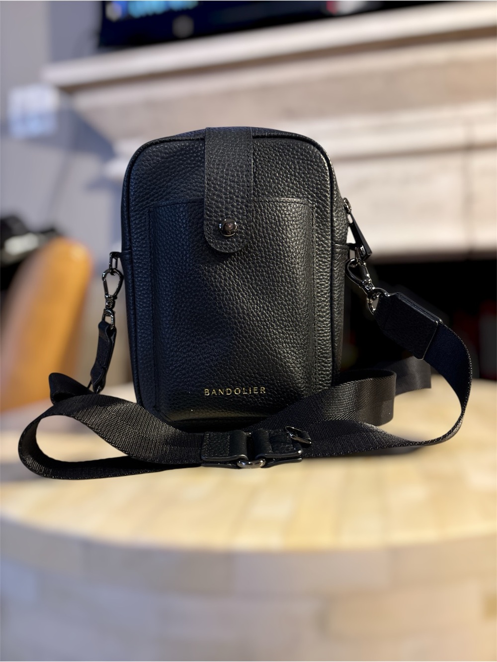 Bandolier Dillon Black Leather Bag